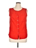 Parallel Skies Red Sleeveless Blouse Size XL - photo 1
