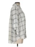 Fortune + Ivy 100% Polyester Plaid Gray 3/4 Sleeve Blouse Size L - photo 4