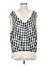 Zara Houndstooth White Sweater Vest Size S - photo 1