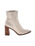 Vince Camuto 100% Leather Ivory Ankle Boots Size 7 1/2 - photo 1