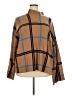 ELOQUII Plaid Brown Poncho Size 26 - 28 Plus - photo 1
