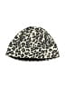 St. John's Bay 100% Polyester Animal Print Ivory Black Beanie One size - photo 1