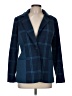 Isaac Mizrahi LIVE! 100% Polyester Plaid Blue Blazer Size 8 - photo 1