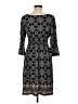 Max Studio Paisley Black Casual Dress Size M - photo 2