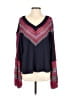 Free People Chevron-herringbone Blue Pullover Sweater Size XS - photo 1