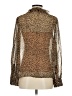 J.Crew 100% Cupro Animal Print Brown Long Sleeve Blouse Size 0 - photo 2