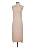 FLX Solid Tan Casual Dress Size S - photo 1