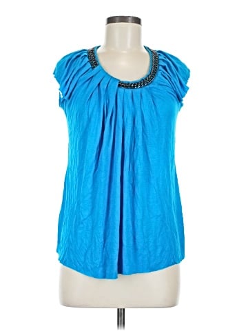 Cable & Gauge Short Sleeve Blouse (view 1)