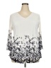Bebonnie Silver 3/4 Sleeve Blouse Size XXL - photo 1