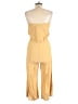Blue Life 100% Rayon Solid Yellow Jumpsuit Size M - photo 2