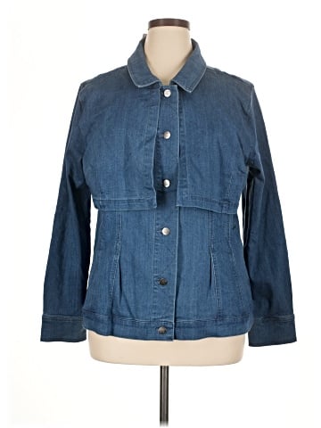 Women With Control Denim Jacket (view 1)