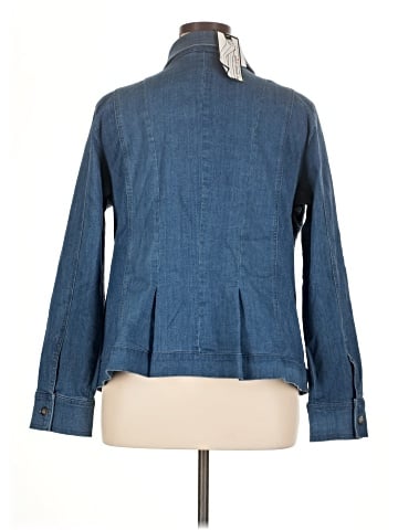 Women With Control Denim Jacket (view 2)