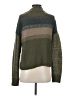O'Neill 100% Acrylic Color Block Green Turtleneck Sweater Size S - photo 2