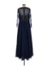 Xscape 100% Polyester Blue Cocktail Dress Size 10 - photo 2