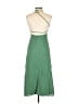 Zara 100% Polyester Solid Green Casual Dress Size XS (estimated) - photo 2