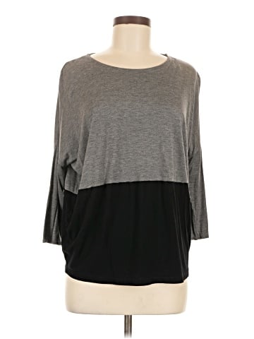Zara W&B Collection 3/4 Sleeve T-Shirt (view 1)