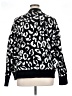 Express 100% Polyester Animal Print Black Cardigan Size XL - photo 2
