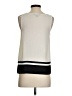 Banana Republic 100% Polyester Ivory Sleeveless Blouse Size XS - photo 2