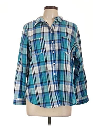 Allison Daley 3/4 Sleeve Button-Down Shirt (view 1)