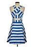 Adelyn Rae 100% Polyester Stripes Blue Cocktail Dress Size S - photo 2