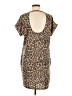 First Love Animal Print Brown Casual Dress Size M - photo 2