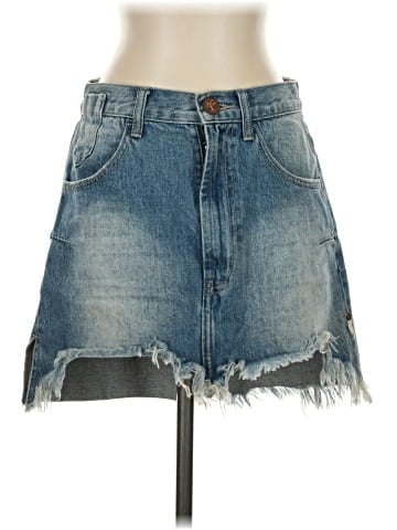 ONE X ONETEASPOON Denim Skirt (view 1)