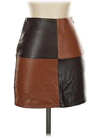 Superdown Faux Leather Skirt (view 1)