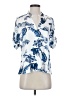 Assorted Brands Tropical Blue Short Sleeve Blouse Size S (estimated) - photo 1