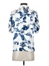 Assorted Brands Tropical Blue Short Sleeve Blouse Size S (estimated) - photo 2