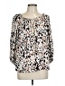 Olivaceous 100% Rayon Ivory 3/4 Sleeve Blouse Size L - photo 1