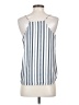 Ann Taylor LOFT 100% Polyester Blue Sleeveless Blouse Size S - photo 2