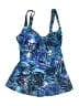 Shore Shapes Print Blue Swimsuit Top Size 8 - photo 1