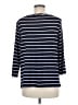 St. John Stripes Blue 3/4 Sleeve T-Shirt Size M - photo 2