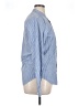 Sandro 100% Cotton Stripes Blue Long Sleeve Button-Down Shirt Size XL - photo 4
