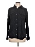 Equipment 100% Viscose Stripes Black Long Sleeve Button-Down Shirt Size L - photo 1