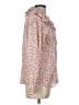 J.Crew Tweed Pink Long Sleeve Blouse Size L - photo 4