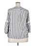 Alyx 100% Rayon Stripes Multi Color Gray 3/4 Sleeve Blouse Size XXL - photo 2