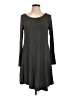 dearcase Solid Gray Casual Dress Size L - photo 1