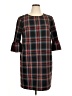 Vineyard Vines Plaid Black Casual Dress Size 14 - photo 1