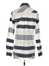 Tizzie 100% Cotton Stripes Gray Long Sleeve Button-Down Shirt Size XS - photo 2