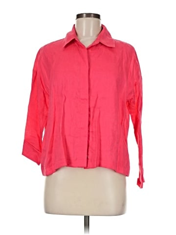Elliott Lauren 3/4 Sleeve Button-Down Shirt (view 1)