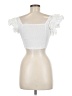 Zara 100% Cotton White Short Sleeve Top Size XS - photo 2