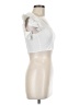 Zara 100% Cotton White Short Sleeve Top Size XS - photo 4