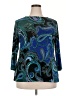 Croft & Barrow Teal 3/4 Sleeve Blouse Size XXL - photo 1