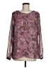 Christopher & Banks 100% Polyester Purple Long Sleeve Blouse Size M - photo 1
