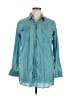 Weekend Max Mara Teal Long Sleeve Button-Down Shirt Size 14 - photo 1