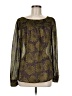Ann Taylor LOFT 100% Polyester Green Long Sleeve Blouse Size M - photo 1