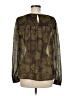 Ann Taylor LOFT 100% Polyester Green Long Sleeve Blouse Size M - photo 2