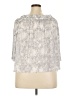 Jennifer Lopez 100% Polyester Silver 3/4 Sleeve Blouse Size XXL - photo 2