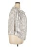 Jennifer Lopez 100% Polyester Silver 3/4 Sleeve Blouse Size XXL - photo 4